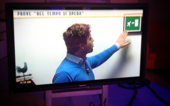 Bel tempo si spera, prove in studio il giorno prima del debutto