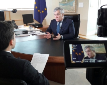 Bruxelles, intervista al Presidente Parlamento Europeo